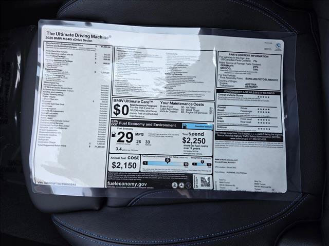 New 2026 BMW M340i xDrive w/ Premium Package AWD/4WD image 18