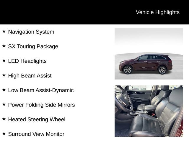 Used 2019 Kia Sorento SX w/ SX Touring Package AWD/4WD image 3