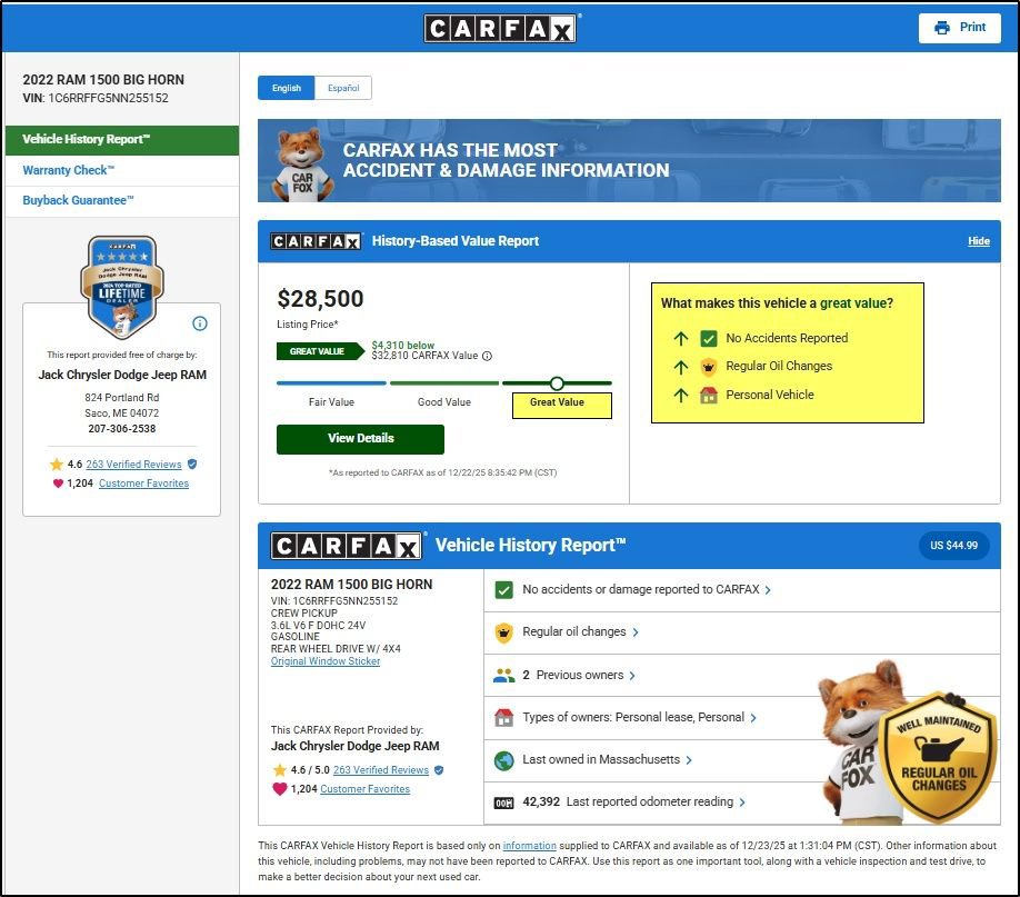 Used 2022 RAM 1500 Big Horn image 11