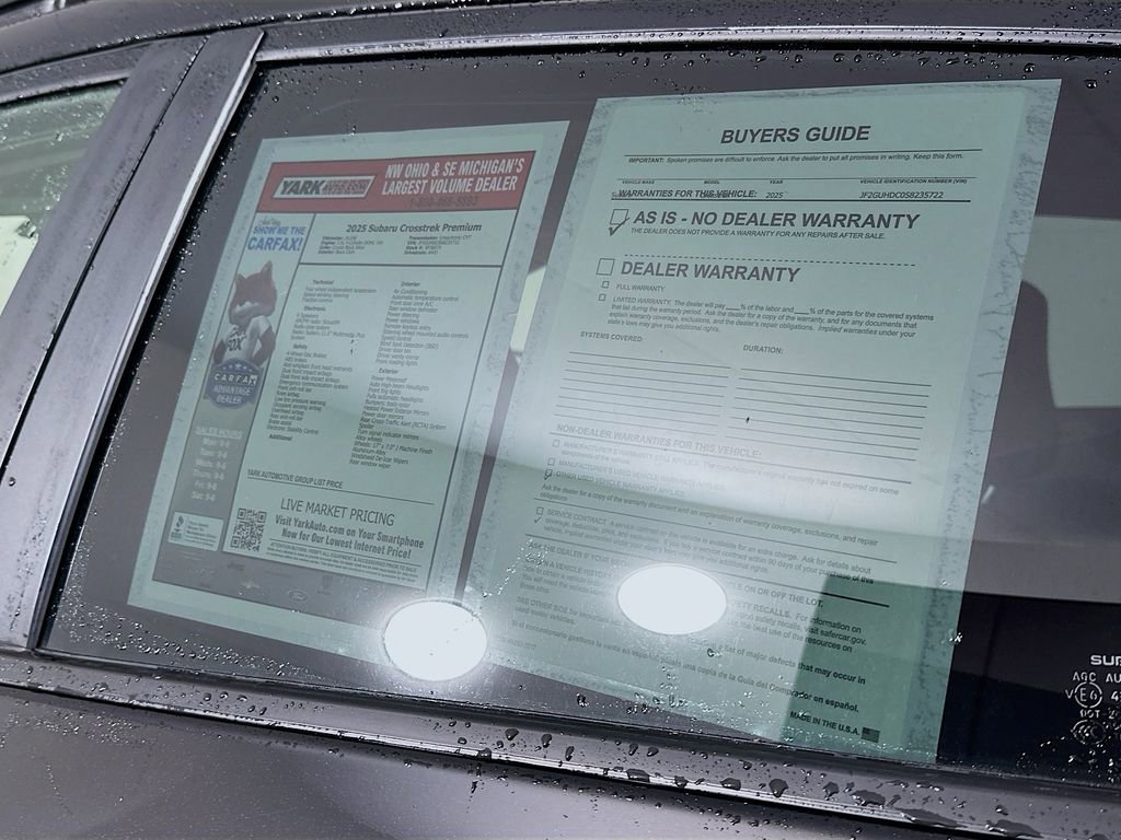 Certified 2025 Subaru Crosstrek 2.0i Premium image 13