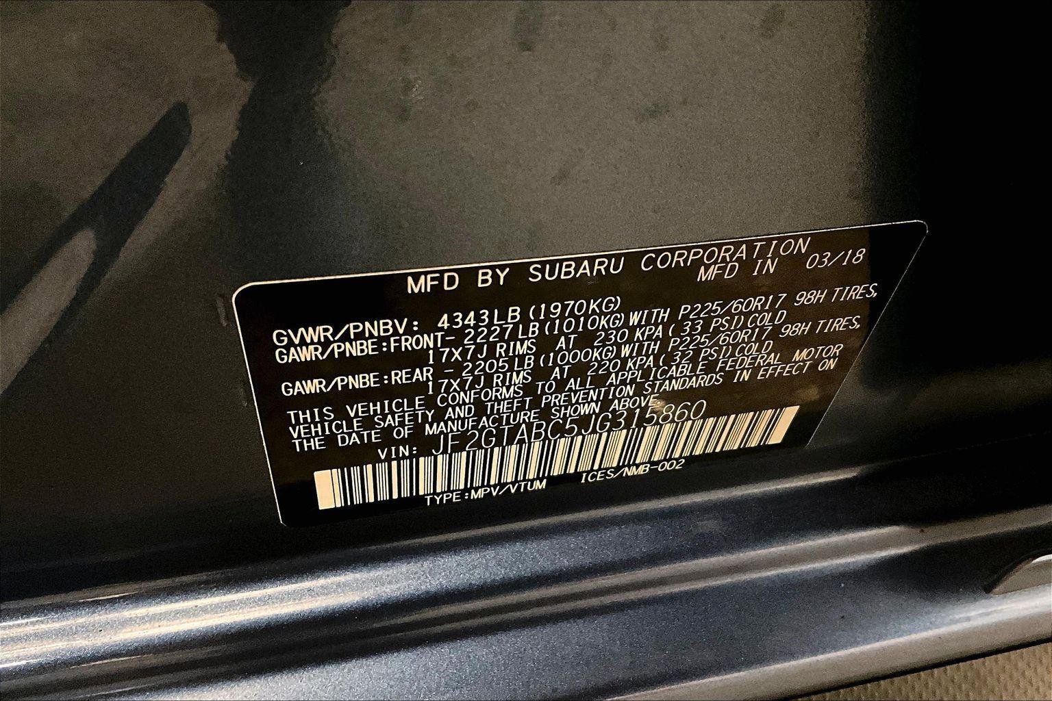 Used 2018 Subaru Crosstrek 2.0i Premium image 32