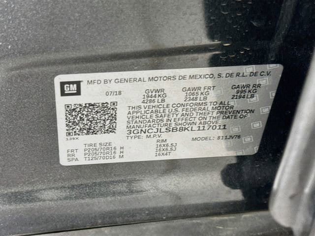 Used 2019 Chevrolet Trax LT w/ Driver Confidence Package FWD image 29