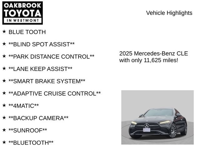 Used 2025 Mercedes-Benz CLE 300 4MATIC Coupe image 5