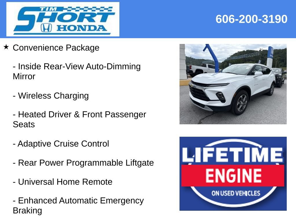 Used 2023 Chevrolet Blazer LT w/ Convenience Package FWD image 9