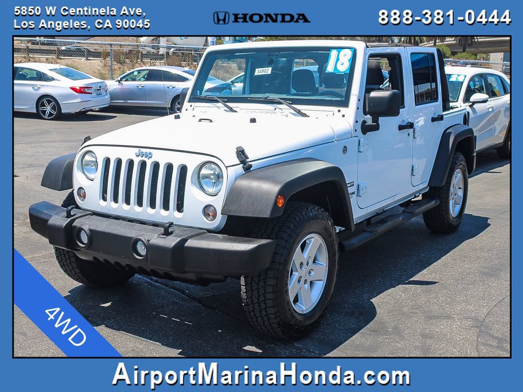 Used 2018 Jeep Wrangler Unlimited Sport S AWD/4WD image 4