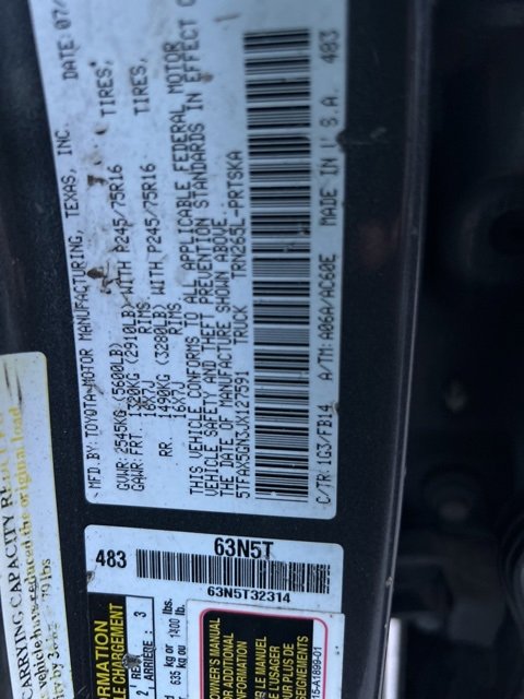 Used 2018 Toyota Tacoma SR w/ SR Convenience Package image 12