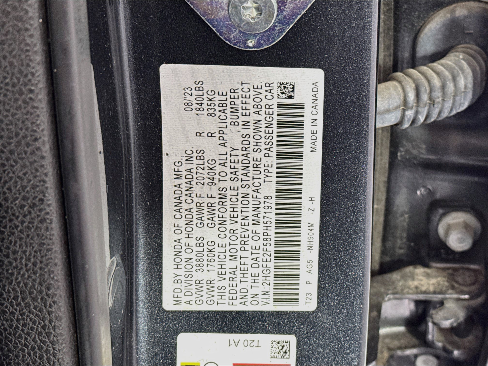 Certified 2023 Honda Civic Sport image 29