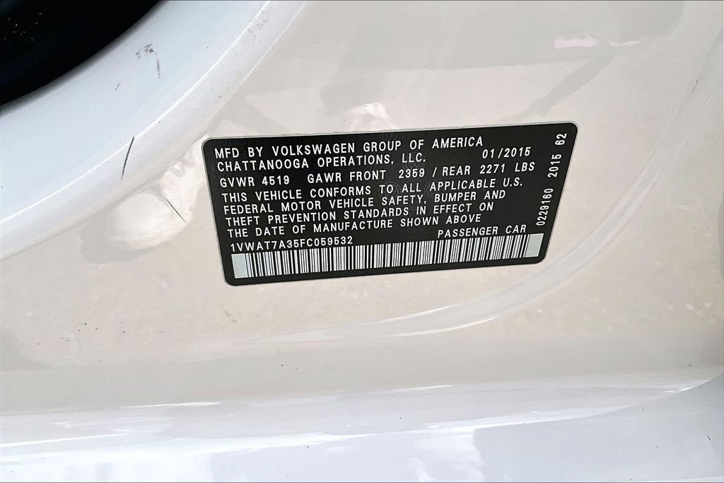 Used 2015 Volkswagen Passat 1.8T image 32