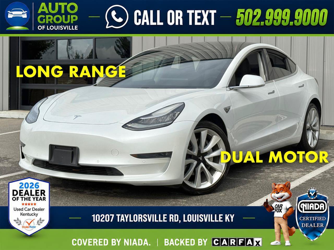 Used 2020 Tesla Model 3 Long Range AWD/4WD image 1