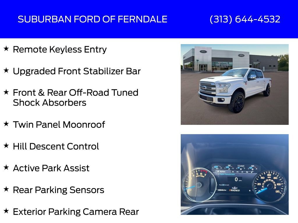 Used 2015 Ford F150 Platinum w/ Equipment Group 701A Luxury AWD/4WD image 17