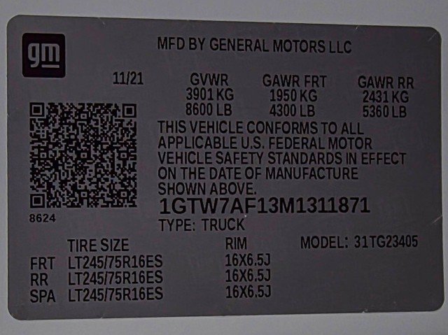 Used 2021 GMC Savana 2500 w/ Driver Convenience Package image 37