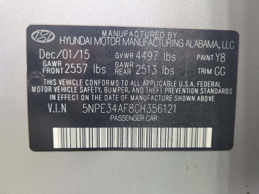 Used 2016 Hyundai Sonata Sport w/ Option Group 02 FWD image 33