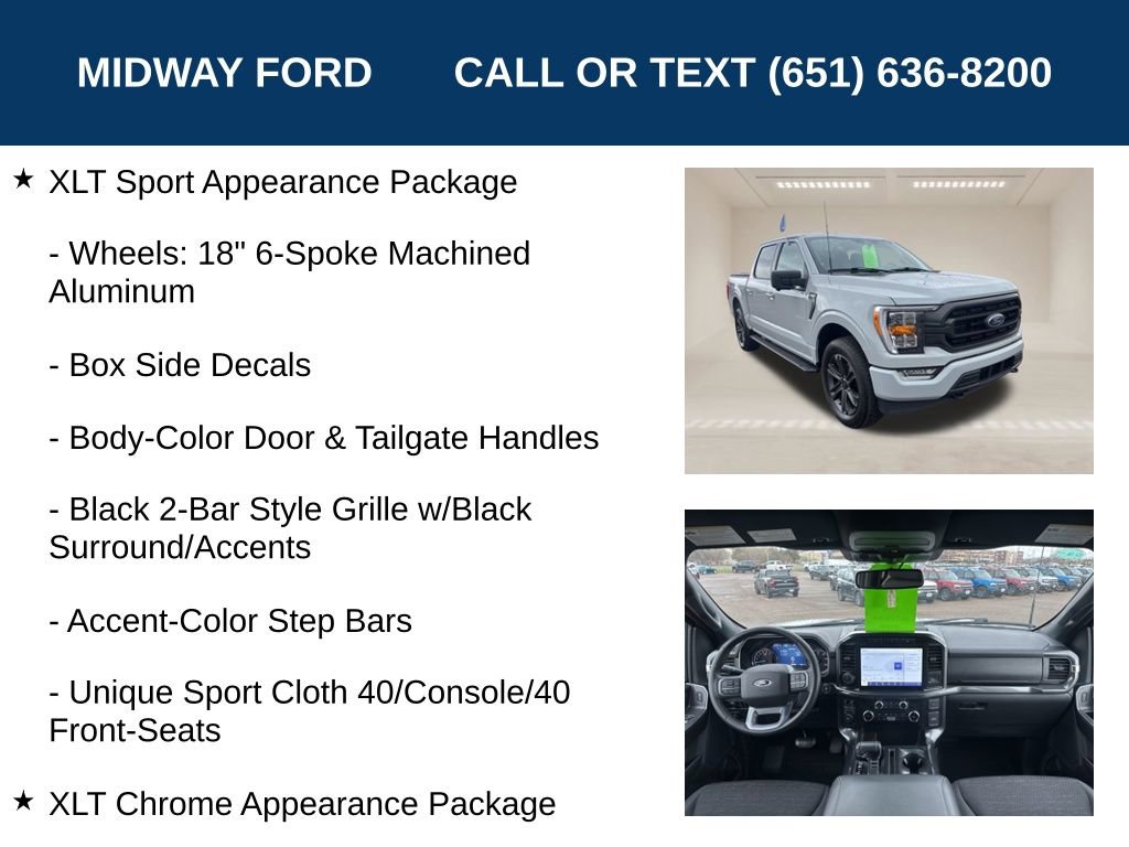 Certified 2023 Ford F150 XLT w/ Equipment Group 302A High AWD/4WD image 30