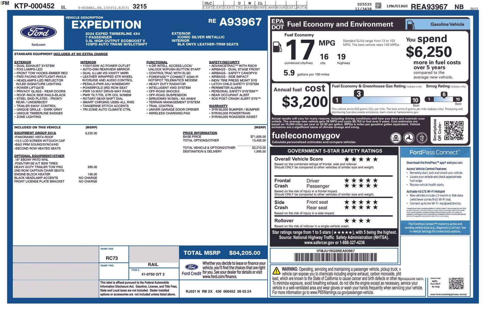 Used 2024 Ford Expedition Timberline AWD/4WD image 3