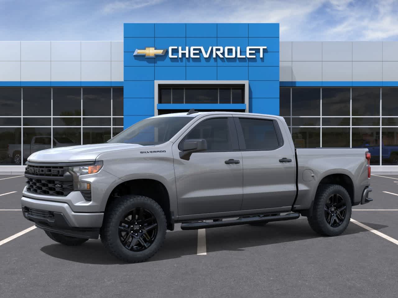 New 2026 Chevrolet Silverado 1500 Custom w/ Turbomax Blackout Package RWD image 2