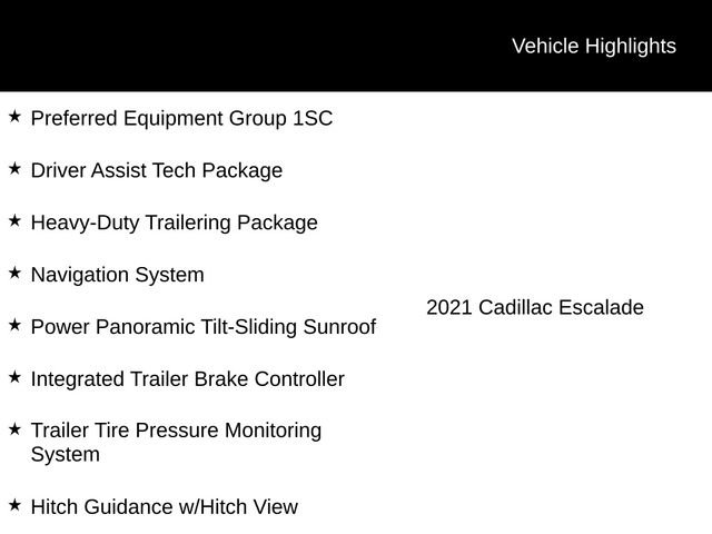 Used 2021 Cadillac Escalade Sport w/ Driver Assist Tech Package AWD/4WD image 12