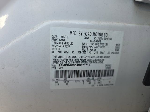 Used 2018 Ford Edge Titanium w/ Ford Safe & Smart Package image 12