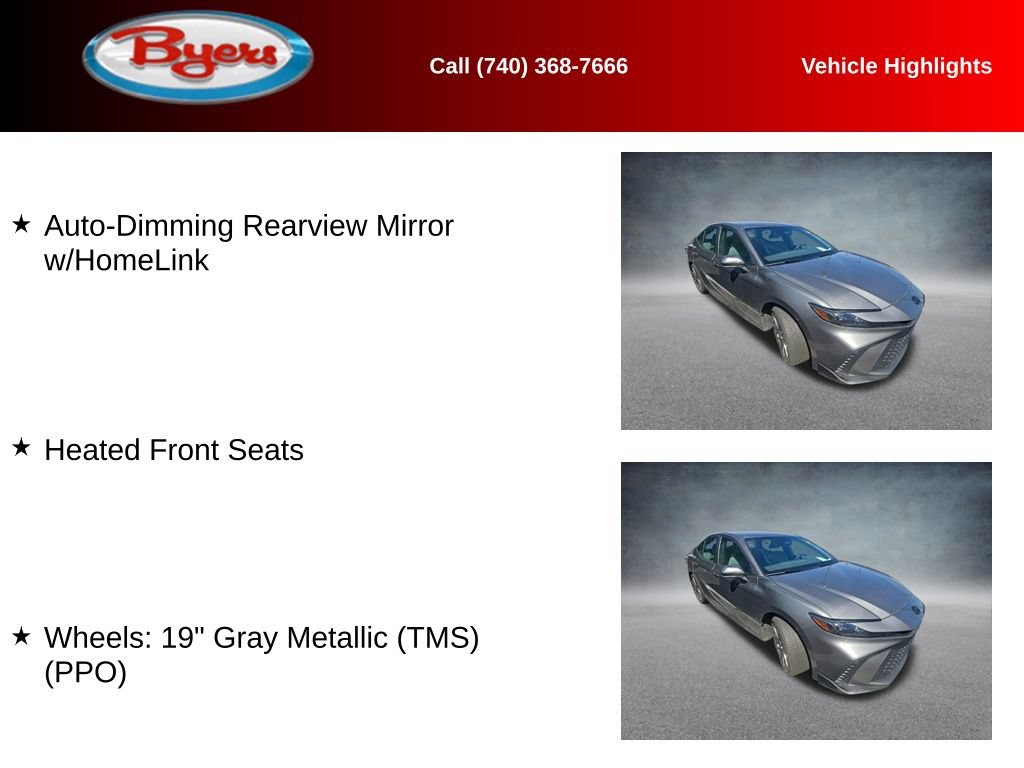 Used 2025 Toyota Camry SE w/ Convenience Package FWD image 12