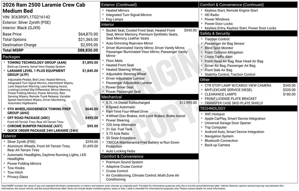 New 2026 RAM 2500 Laramie w/ Towing Technology Group image 37