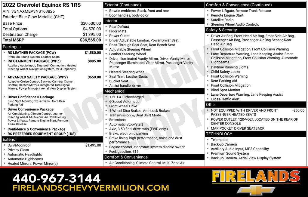 Used 2022 Chevrolet Equinox RS w/ RS Leather Package FWD image 2