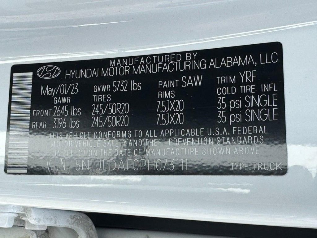 Used 2023 Hyundai Santa Cruz Limited image 22