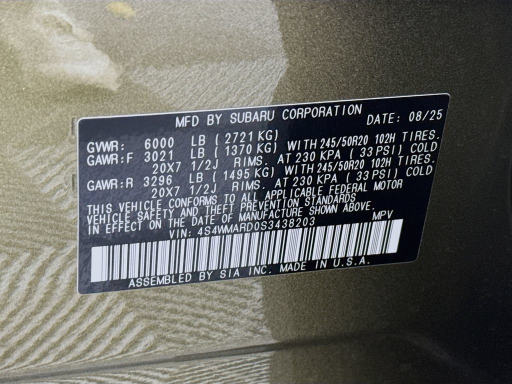 Used 2025 Subaru Ascent Bronze Edition AWD/4WD image 34