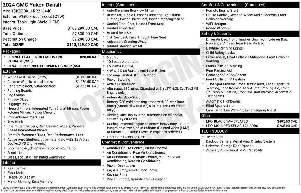 Used 2024 GMC Yukon Denali AWD/4WD image 9