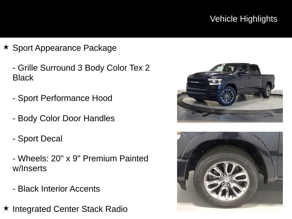 Used 2021 RAM 1500 Laramie w/ Sport Appearance Package image 19