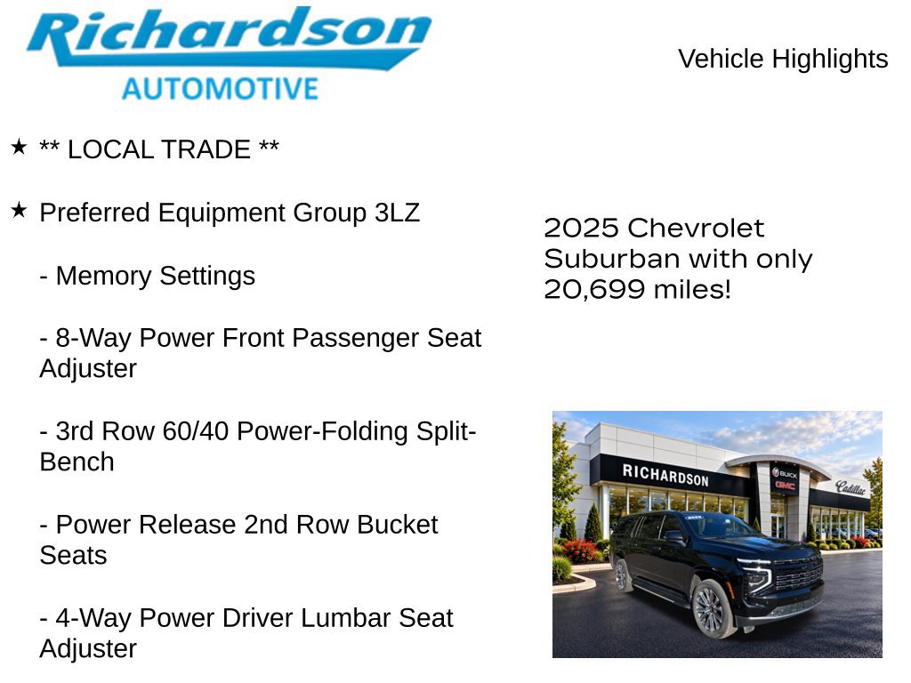 Used 2025 Chevrolet Suburban High Country AWD/4WD image 12