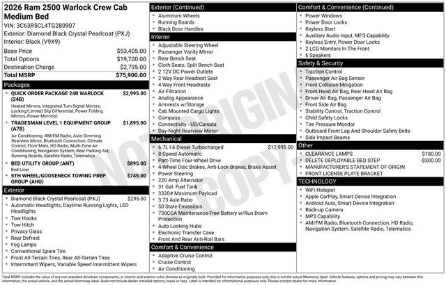 New 2026 RAM 2500 Warlock AWD/4WD image 5