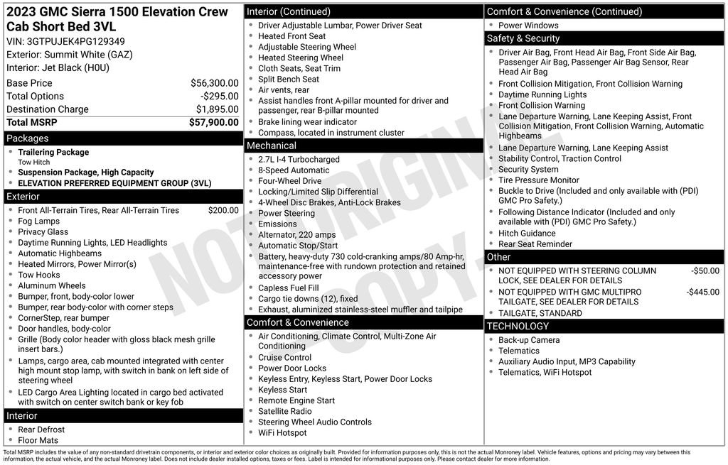 Used 2023 GMC Sierra 1500 Elevation image 4