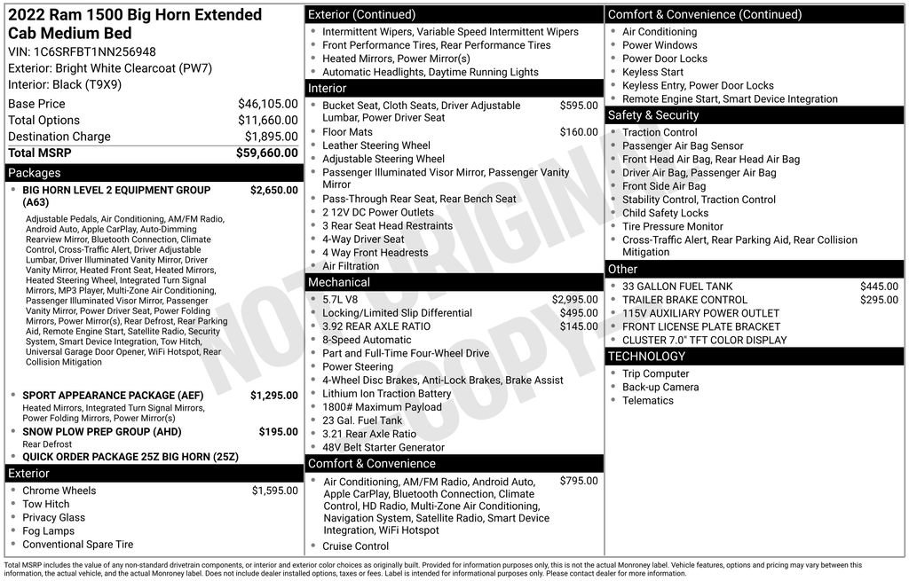 Used 2022 RAM 1500 Big Horn image 2