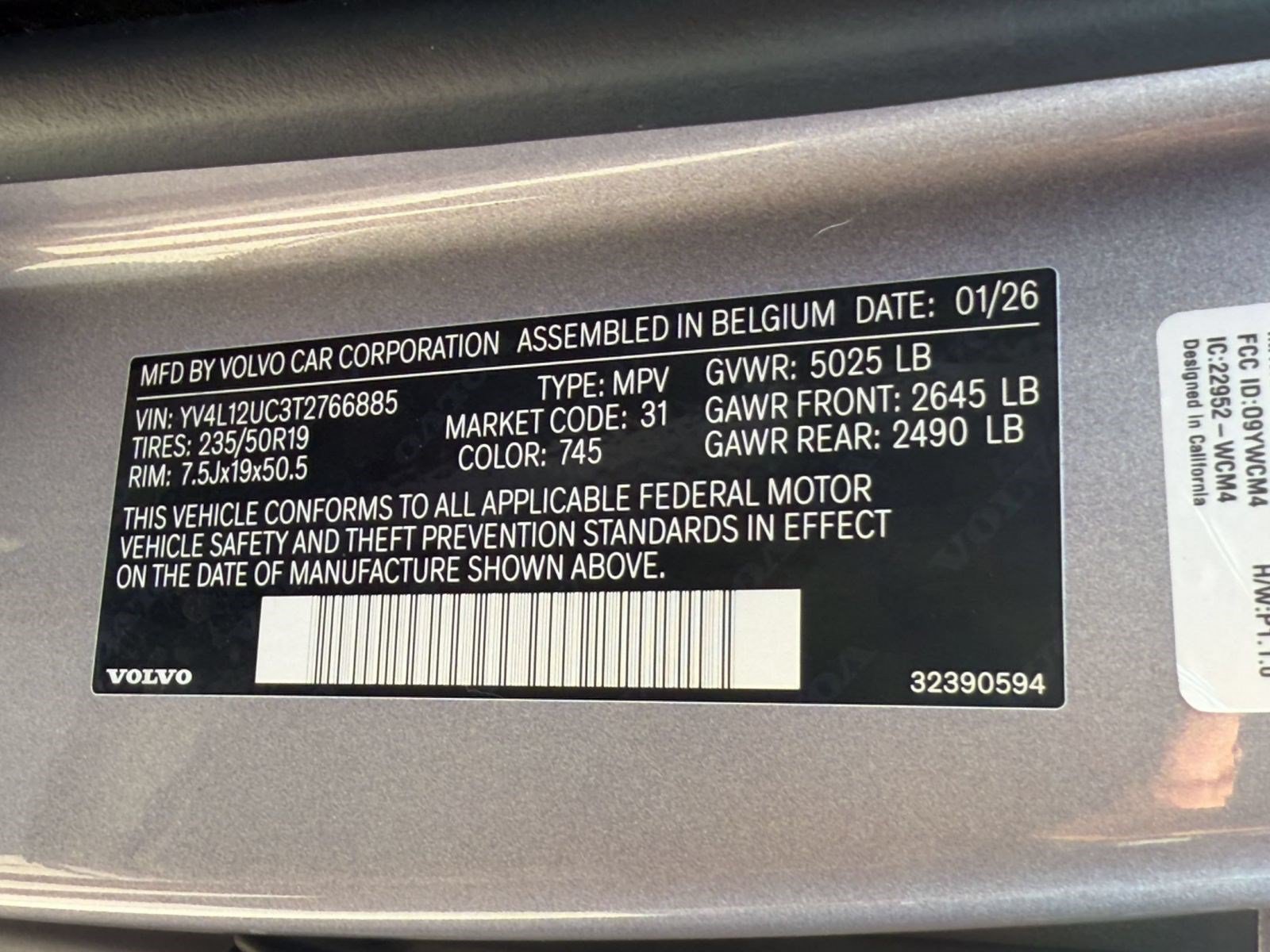 Certified 2026 Volvo XC40 B5 Plus w/ Climate Package AWD/4WD image 25