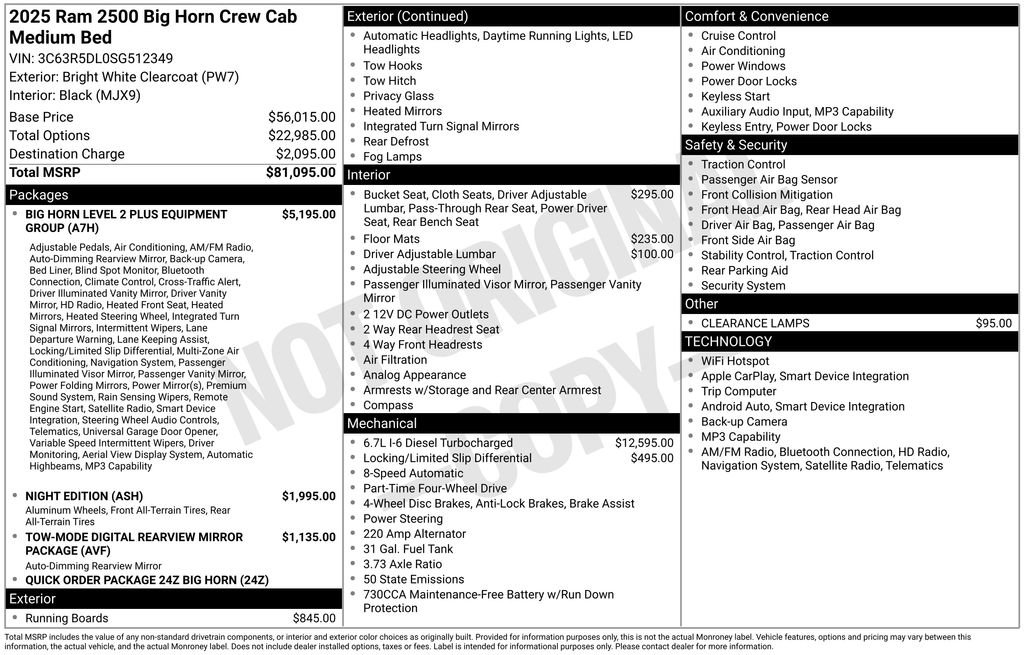 New 2025 RAM 2500 Big Horn image 38