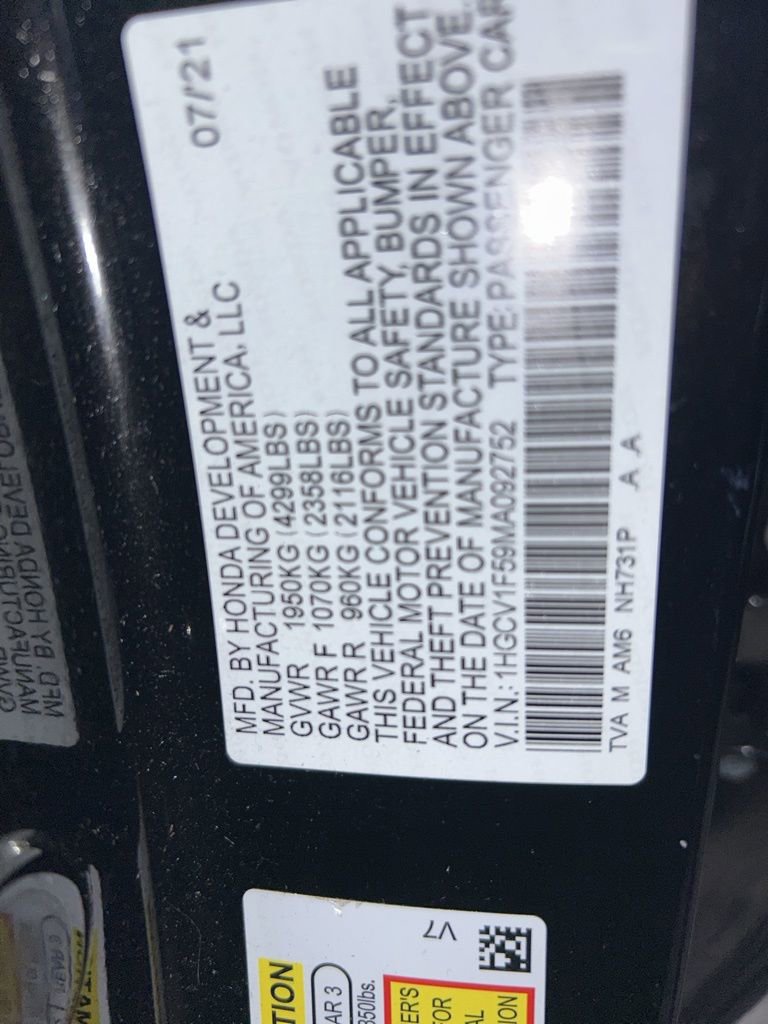 Used 2021 Honda Accord EX-L image 8