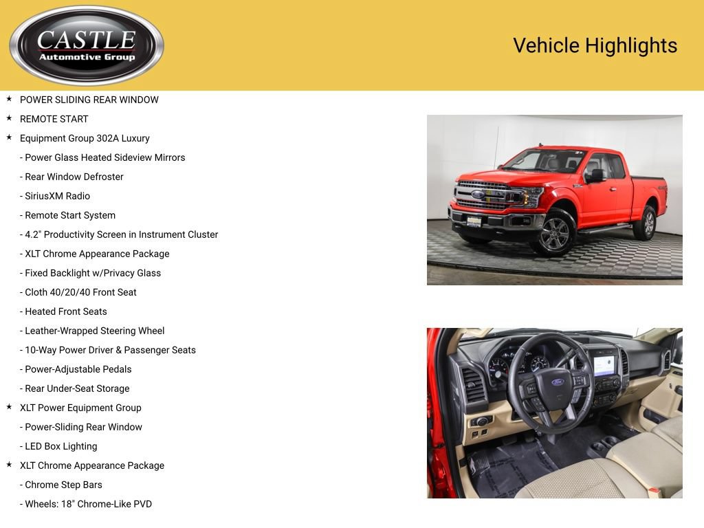 Used 2019 Ford F150 XLT w/ Equipment Group 302A Luxury AWD/4WD image 3