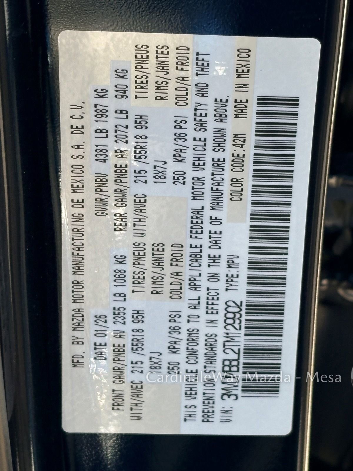 New 2026 MAZDA CX-30 AWD 2.5 S w/ Select Sport Pkg image 22