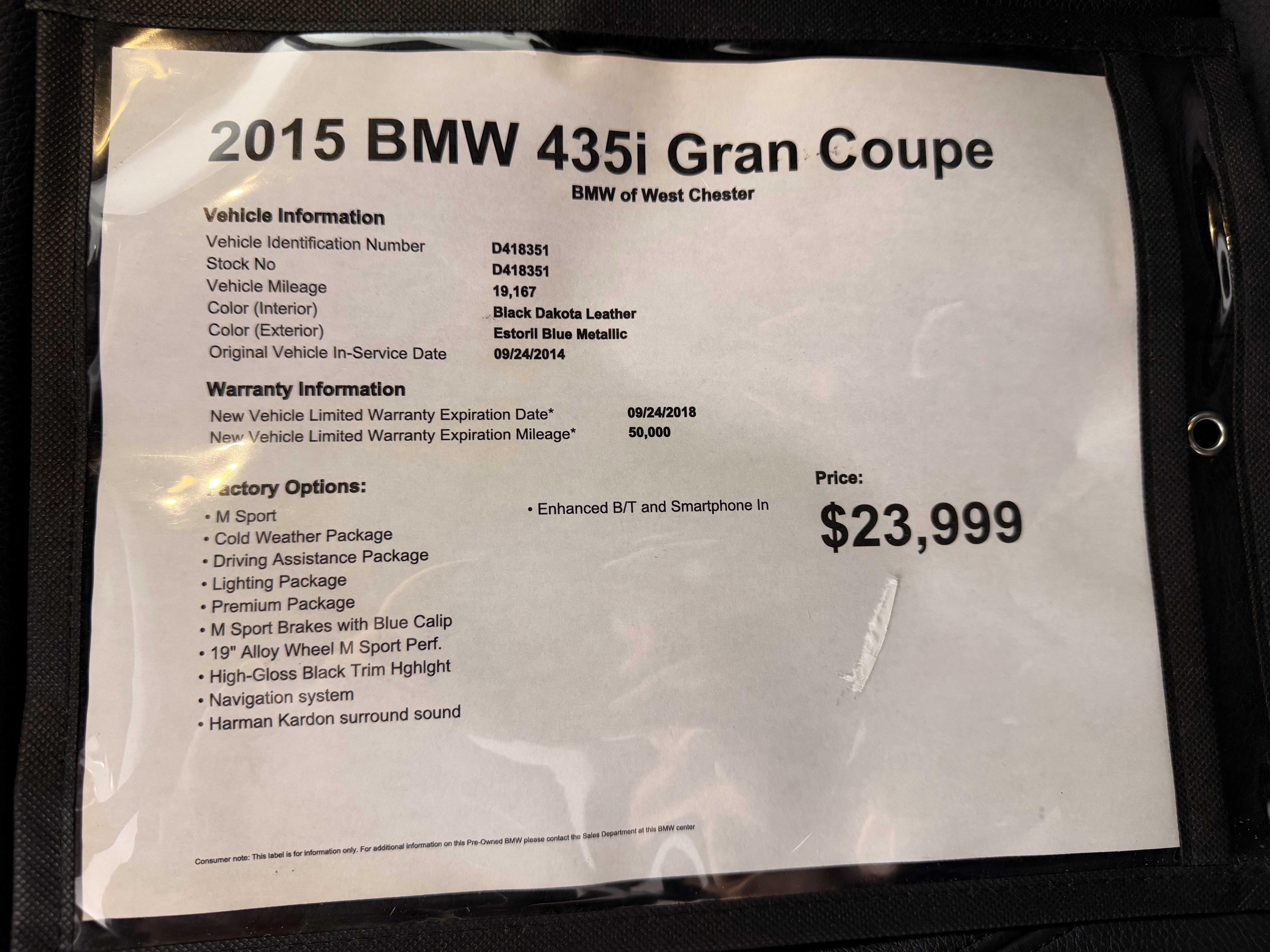 Used 2015 BMW 435i Gran Coupe image 19