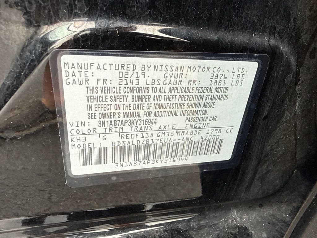 Used 2019 Nissan Sentra SV w/ Special Edition Package FWD image 10