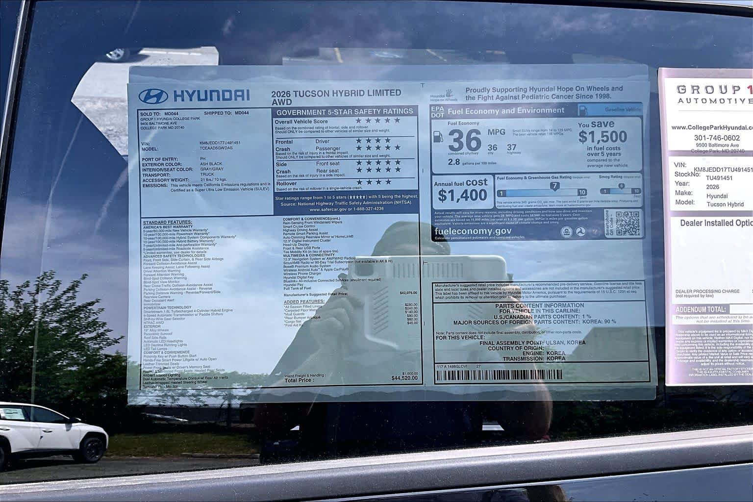 New 2026 Hyundai Tucson Limited AWD/4WD image 19