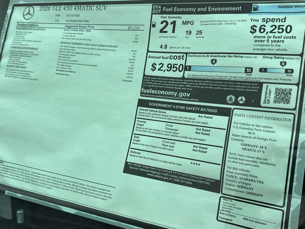 New 2026 Mercedes-Benz GLE 450 4MATIC image 36