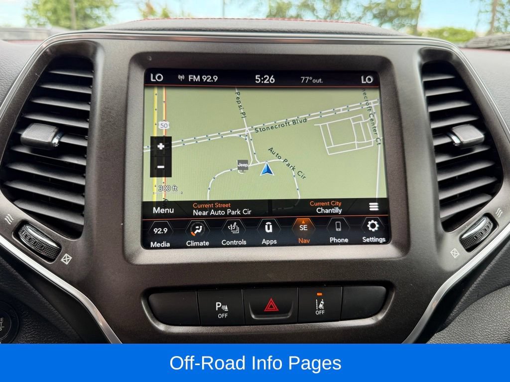 Used 2021 Jeep Cherokee Trailhawk w/ Sun, Sound & Nav Group AWD/4WD image 25