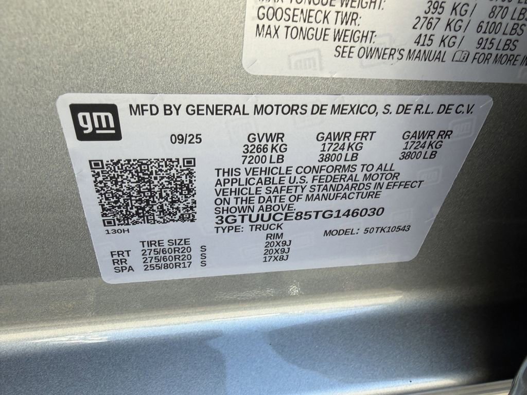 Used 2026 GMC Sierra 1500 Elevation w/ LPO, Elevation Black Package AWD/4WD image 31