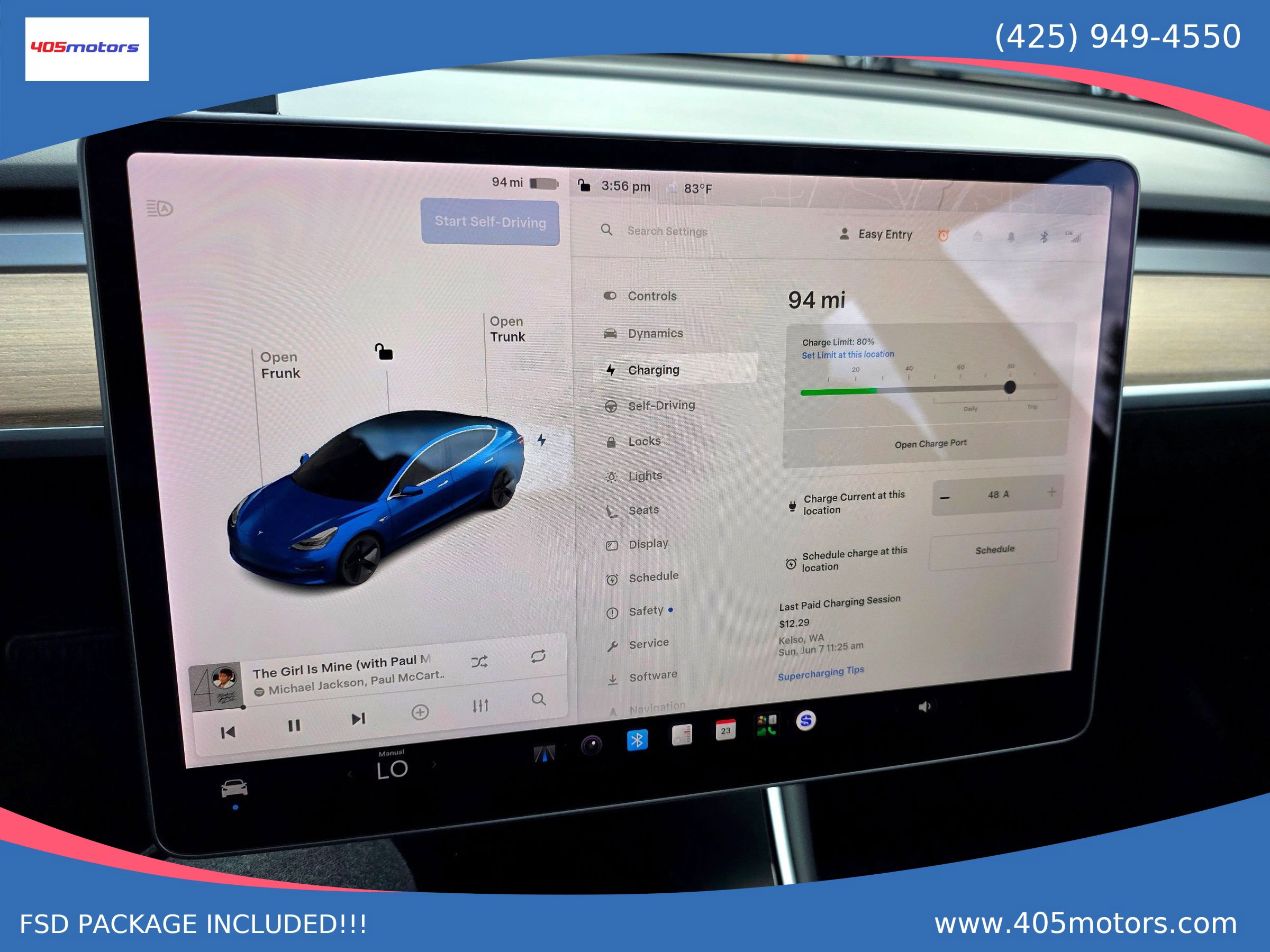 Used 2019 Tesla Model 3 Long Range AWD/4WD image 55