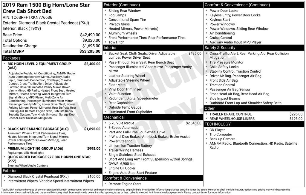 Used 2019 RAM 1500 Big Horn image 2