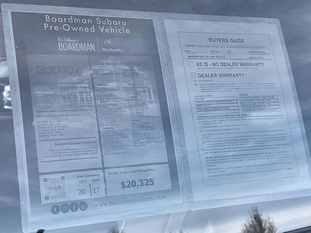 Used 2020 Nissan Pathfinder SV w/ Cargo Package image 28