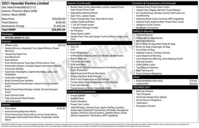 Used 2021 Hyundai Elantra Limited image 7