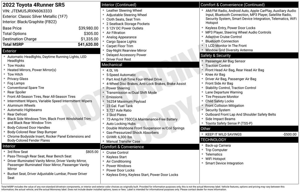 Used 2022 Toyota 4Runner SR5 image 19