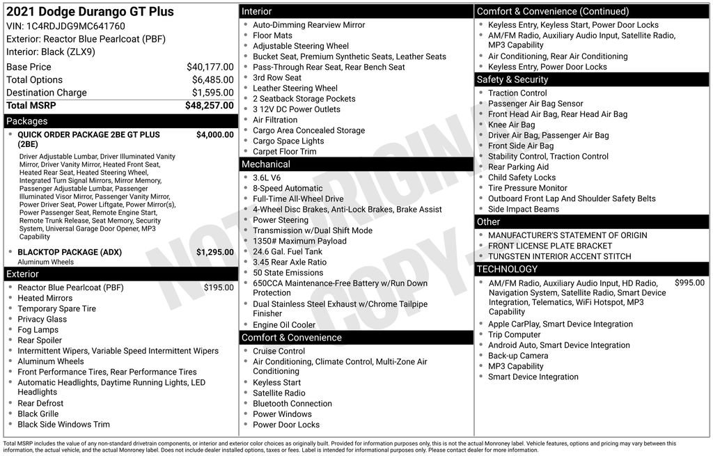 Used 2021 Dodge Durango GT image 36