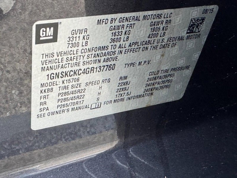 Used 2016 Chevrolet Tahoe LTZ image 31